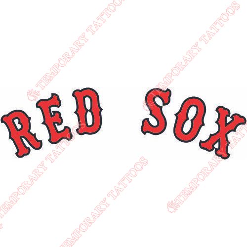 Boston Red Sox Customize Temporary Tattoos Stickers NO.1450